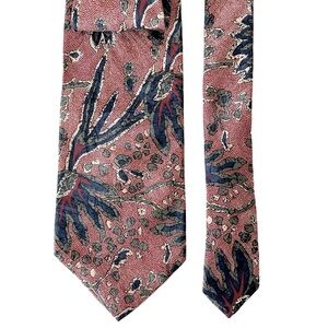 Vito Rofolo, All Silk Handmade in Italy Botanical Organic Print 3 1/4” W…